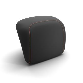 GTV BLACK W/ORANGE STICH BACKREST PAD FOR VESPA GTV310 STYLE TOP CASE (CM347105)