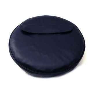 10" DARK BLUE BLACK SPARE TIRE COVER WITH ZIPPER POCKET AND GRAY PIPING SPRINT SMALL FRAME GS150 VLB TS V5A V9A VMA **CLOSEOUT**