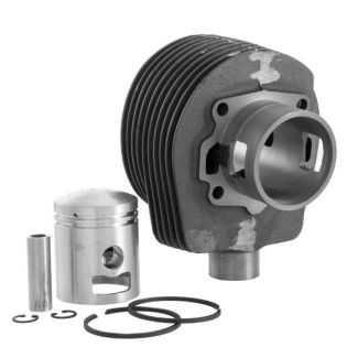 VINTAGE VESPA 2 PORT CYLINDER KIT 57.0MM, PISTON, RINGS, WRIST PIN, AND CLIPS