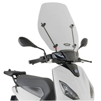 GIVI WINDSHIELD WITH MOUNTING KIT FOR PIAGGIO ONE ELECTRIC SCOOTER **CLOSEOUT**