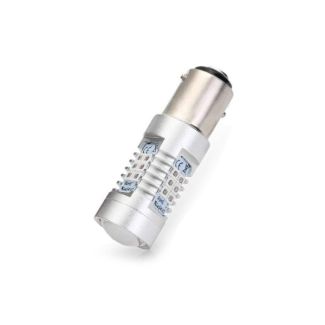 **RED** 5 WATT/21 WATT LED EQUIVALENT BULB 1260 LUMENS (BA15 BASE DUAL FILAMENT)