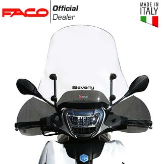 MID SIZED WINDSCREEN **CLEAR** by FACO PIAGGIO (23561) BV400 2022-