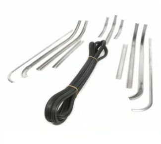 Vespa GS 150 Floor Strip Set with rubber and ends