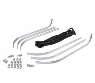 VESPA FLOOR RAIL STRIP SET WITH RUBBER AND ENDS RALLY SPRINT SUPER