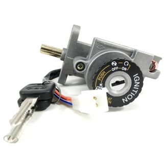 IGNITION LOCK AND KEY SWITCH ASSY WITH KEYS BUDDY 170i INJECTED WITH BLUE BOOT
