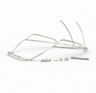 **CHROME** REAR CRASH BARS ORIGINAL PIAGGIO (1B010094) VESPA GTS HPE2 GTS310 2023-AND NEWER