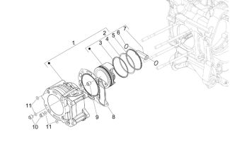 Vespa & Piaggio 250cc Cylinder & Piston