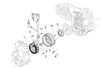 Vespa GTS 250ie Stator & Flywheel