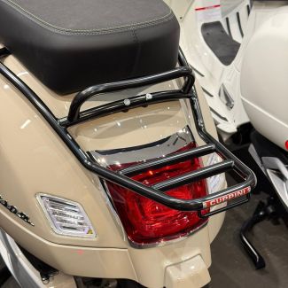 **BLACK** CUPPINI FIXED REAR RALLY RACK WITH GRAB RAIL VESPA GTS GTV GTS310 (C252/G)