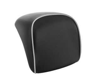 **BLACK W/ WHITE PIPING** Perforated BACKREST PAD FOR GTS HPE SUPER 300 TOPCASES (CM273226 1B001660B00C2)