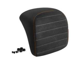 BLACK PLEATS W/ORANGE STICHING BACKREST PAD FOR SUPERSPORT GTS310 STYLE TOP CASE (CM347107)