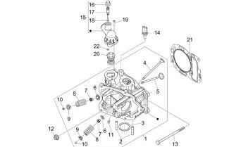 Vespa & Piaggio 250cc Cylinder Head