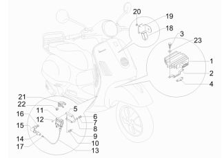 Vespa GTS 300ie Regulator, Flasher & HT Coil 2010-2014