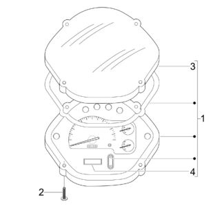 Vespa GTS 300ie Speedometer 2010-2014