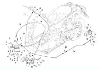 Vespa GTS 300ie ABS Calipers & Brake Hoses 2015-2019