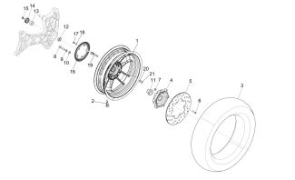 Vespa GTS 300ie ABS Rear Wheel 2015-2019