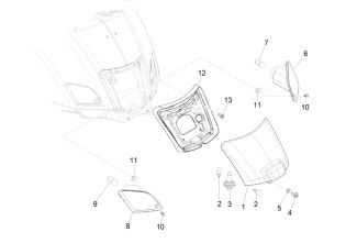 Vespa GTS 300ie ABS Tail Light & Rear Turn Signals 2015-2019