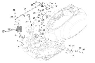 Vespa GTS 300ie ABS Regulator, Flasher & HT Coil 2015-2019