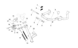 Vespa GTS 250/300ie Center & Side Stand 2006-Current