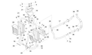 Vespa GTS 250/300ie Radiators & Cooling System 2006-2019