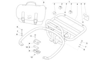 Vespa GTS 250/300ie Rear Luggage Rack 2006-2019