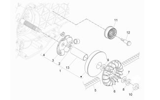 Vespa GTS 300ie Belt & Variator 2010-2019