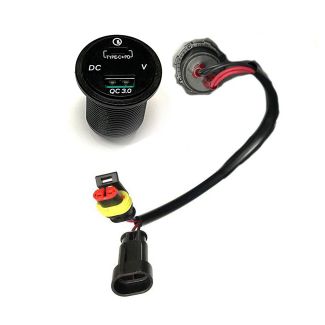 USB POWER PLUG KIT GTS/SUPER/GTV ABS 300 2015-Current (drilling required)