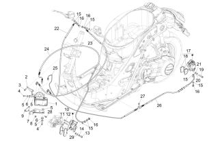 Vespa GTV 300ie ABS Calipers & Brake Hoses 2015-2019