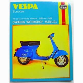 Haynes Service Manual For 1959-1978 Vespa Scooters