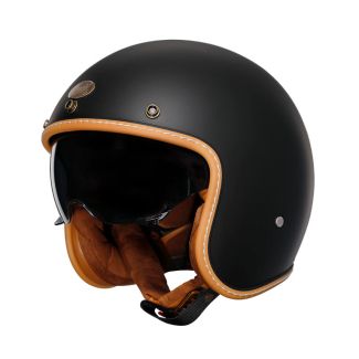 CYRIL 3/4 RETRO HELMET MATTE BLACK