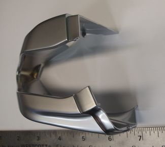 **MATTE SILVER** LEFT (L/H) FRONT HANDLEBAR COVER -  PRIMAVERA /SPRINT 50-150