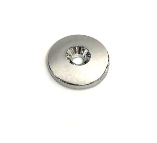VESPA FLYSCREEN WINDSHIELD CHROME WASHER CAP LARGER 1.25" FOR STOCK GTV LXV & LARGE PIAGGIO WINDSHIELDS