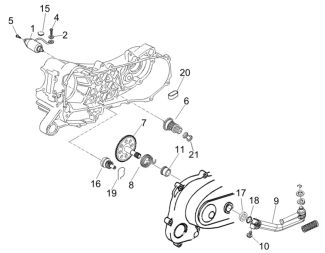 Vespa & Piaggio 150cc 2V Leader Starter Motor & Kick Starter