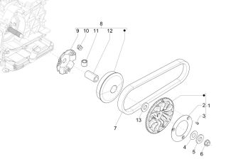 Vespa & Piaggio 150cc 2v Leader Variator & Belt