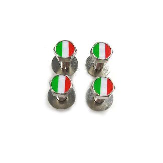 Italian Flag License Plate Screws (Set of 4)