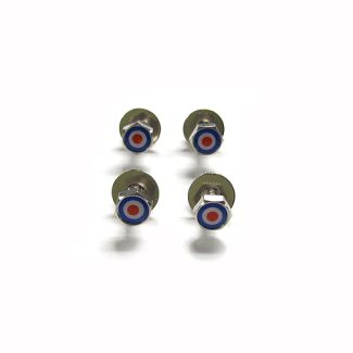 MOD TARGET SET OF 4 CHROME LICENSE PLATE SCREWS