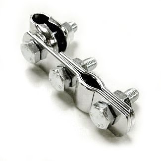 CHROME W Bracket/Clamp For Rack to Mod Style Mirrors