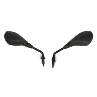 BLACK Sport Style Mirrors PAIR for Vespa GTS 2006-2019 (adaptable to 2020-2022)