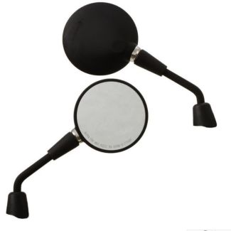MATTE BLACK SHORTY MIRRORS PAIR (RIGHT AND LEFT) ROUND SPRINT/PRIMA/GTS HPE 2020-2022
