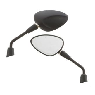 MATTE BLACK SHORT SPRINT MIRRORS PAIR 50/150 (ALSO FITS PRIMAVERA & GTS HPE)