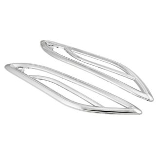 CHROME GRILL INDICATOR SIP RIGHT AND LEFT, REAR FOR VESPA PRIMAVERA/SPRINT 50-150CCM 2T/4T PLASTIC SELF ADHESIVE **CLOSEOUT**
