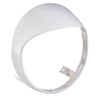HEADLIGHT RIM BEZEL VISOR CHROME VESPA GTS, SUPER TECH 300 HPE2 GTS310