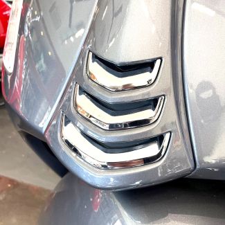 *CHROME* HORN COVER CHEVRON GRILL SET OF 3 GTS300 GTV HPE 2020-2022