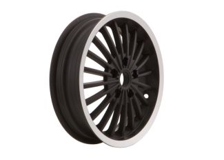 *MATTE BLACK WITH POLISHED EDGE* 12" SIP STYLE 20-SPOKE WHEEL FITS GTS/GTS/SUPER 300 (MV650615)