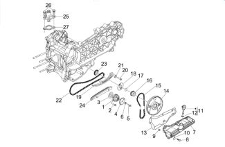 Vespa & Piaggio 250/300cc Oil Pump & Cam Chain 2006-2019