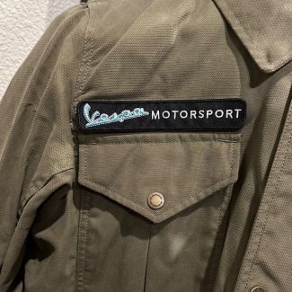 VESPA MOTORSPORT VELCRO BACKED PATCH 5.75 X 1 INCH