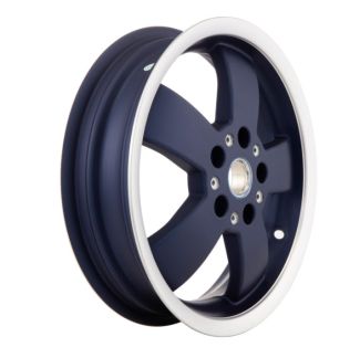 REAR WHEEL RIM DARK BLUE W/SILVER EDGE FOR VESPA YACHT CLUB 2019 AND NEWER GTS