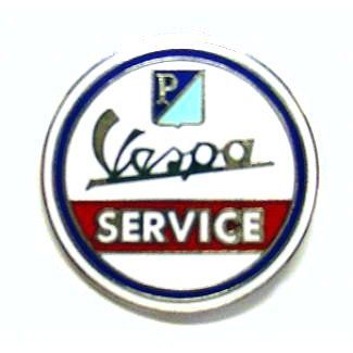 Vespa service logo pin