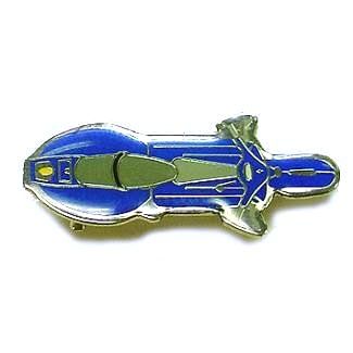 GS Scooter Top View Pin BLUE