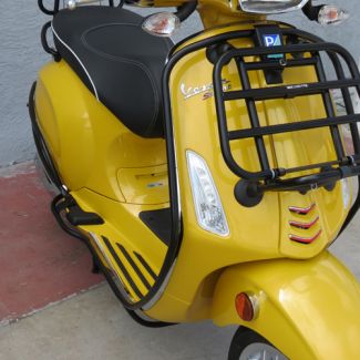 Vespa Black Front Legshield Bars Sprint/Primavera